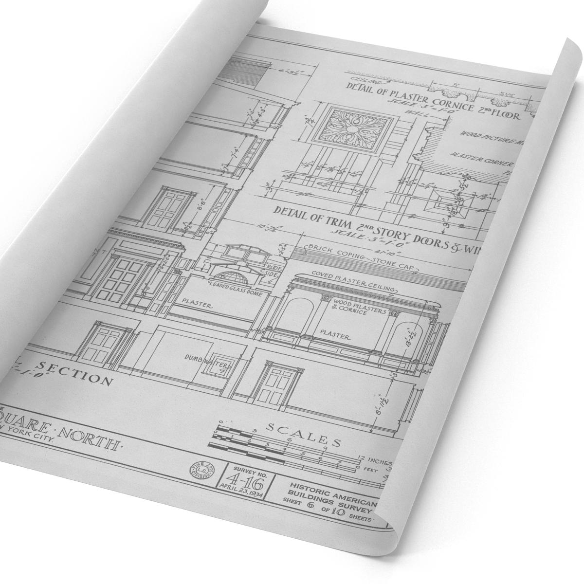 3D House Blueprints 2 model