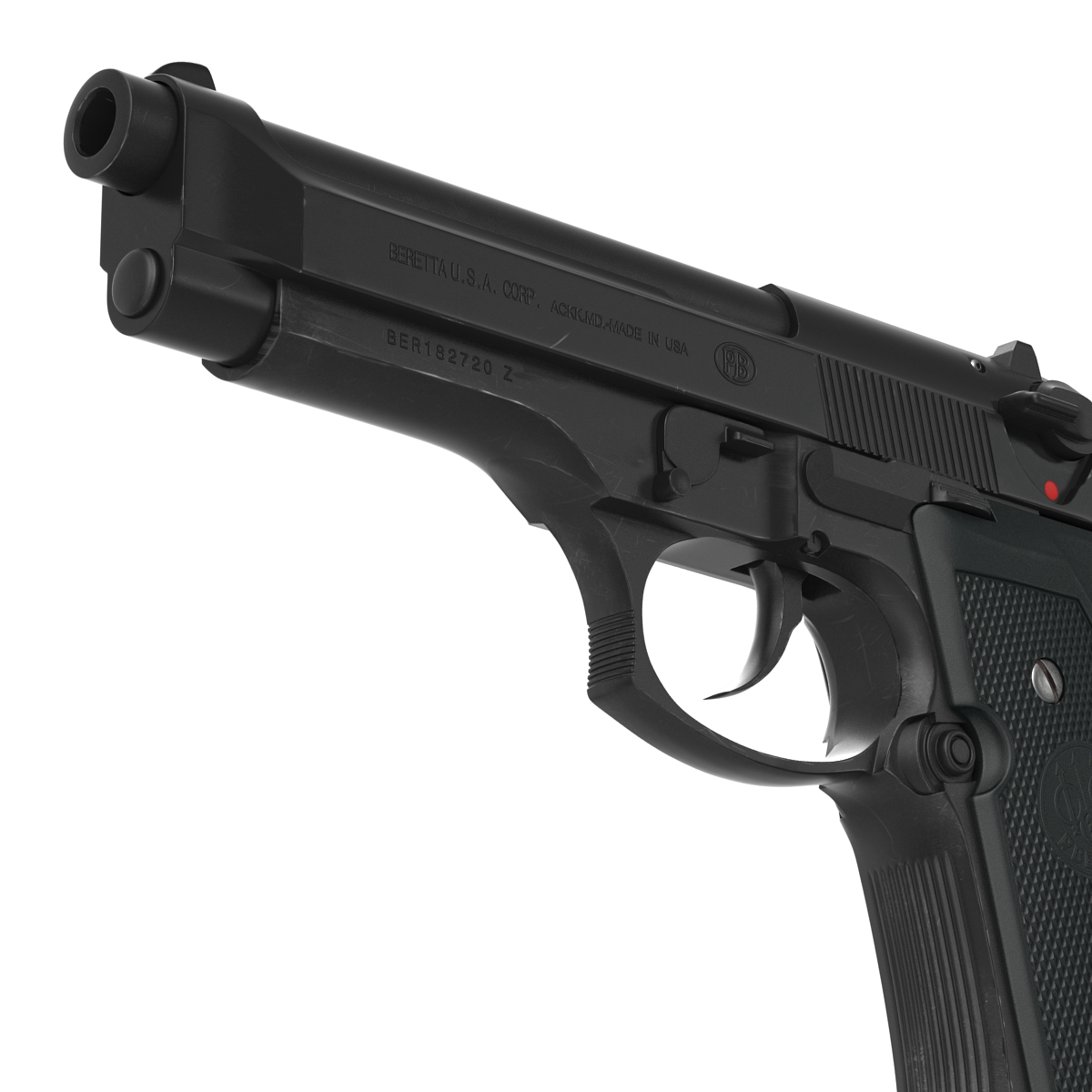 Beretta 92F Black 3D