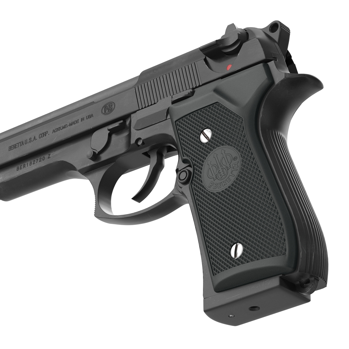 Beretta 92F Black 3D