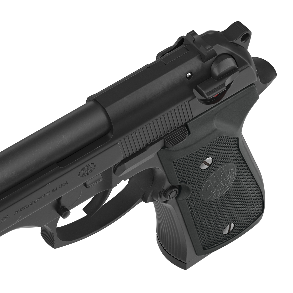 Beretta 92F Black 3D