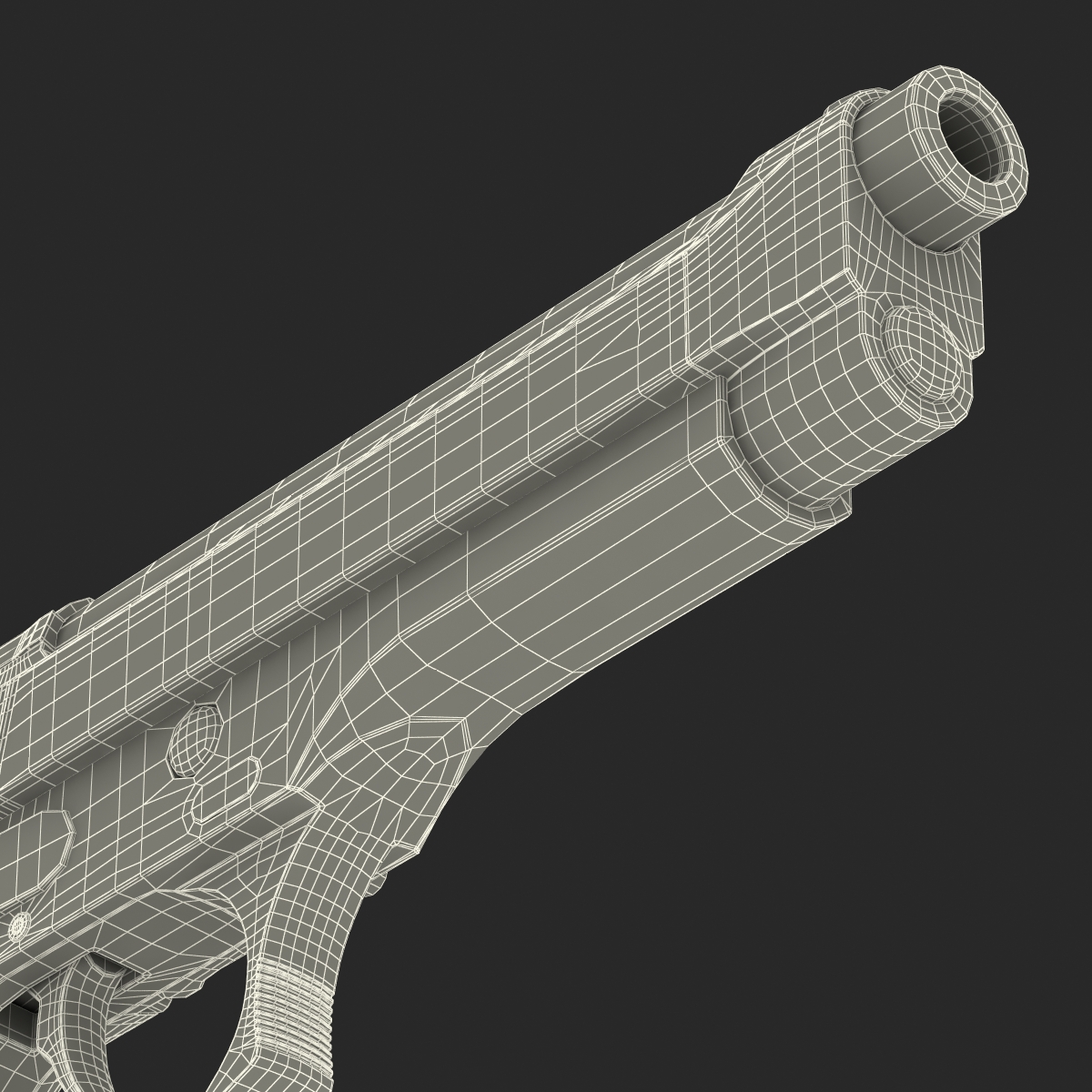 Beretta 92F Black 3D