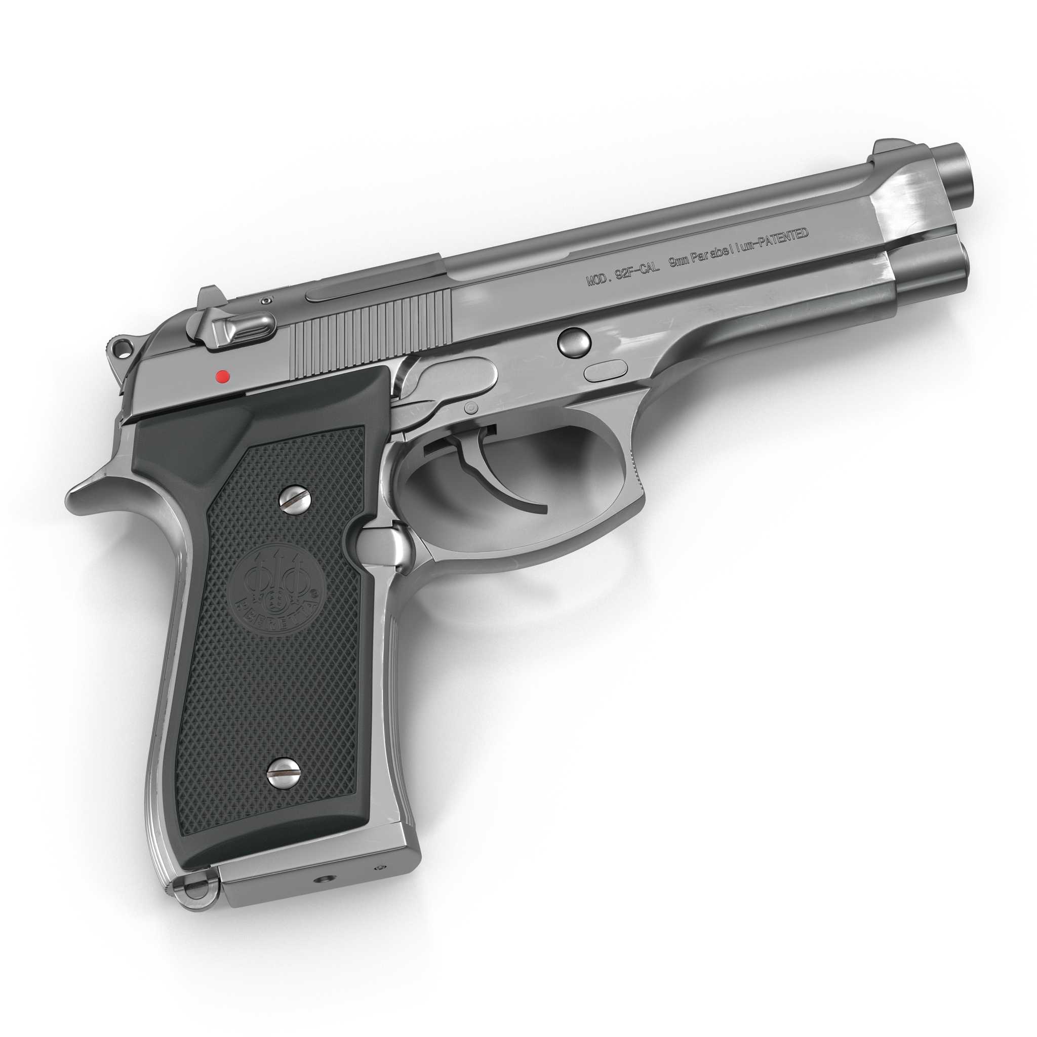 3D Semi Automatic Pistol Beretta 92F model