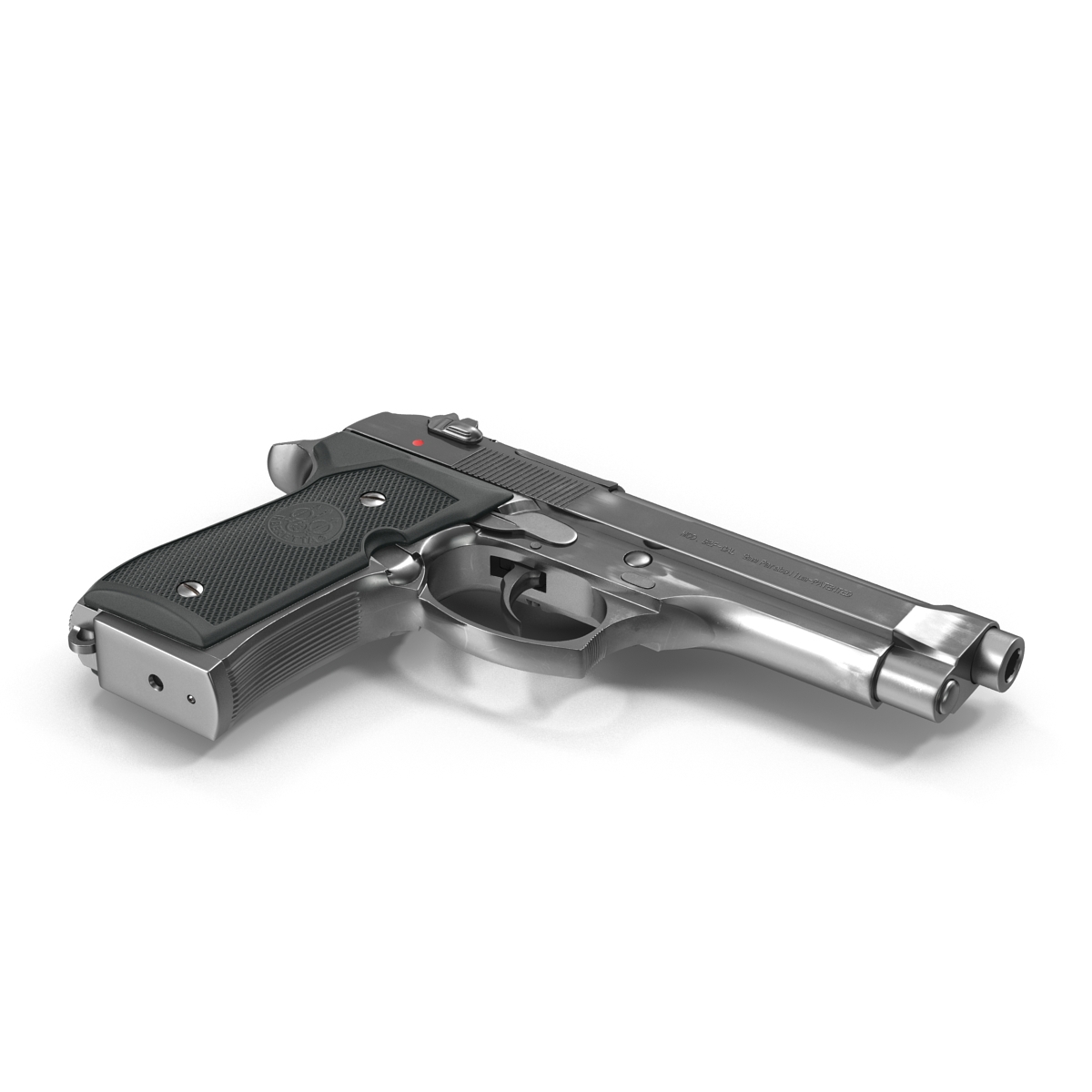 3D Semi Automatic Pistol Beretta 92F model