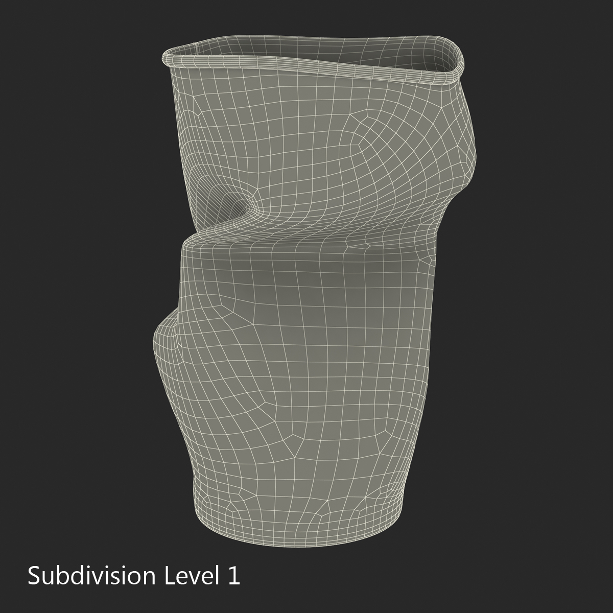 3D model Crumpled Drink Cup 2