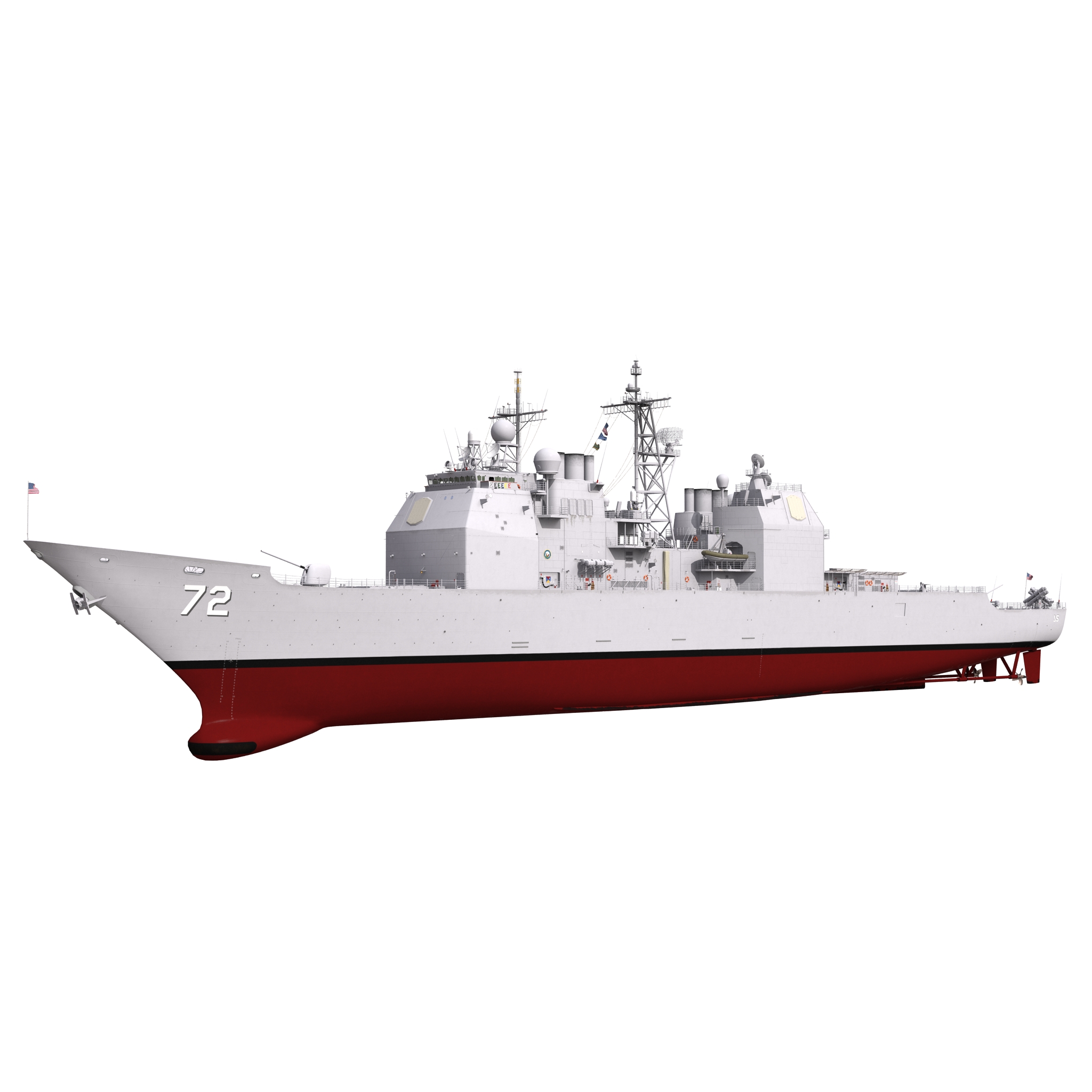 Ticonderoga Class Cruiser Vella Gulf CG 72 3D