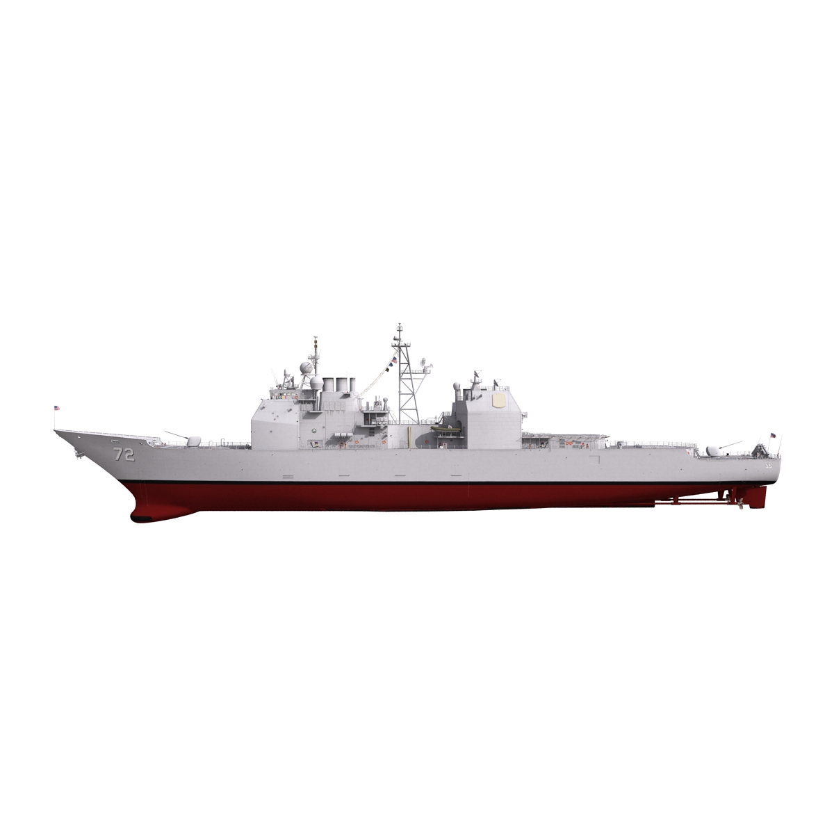 Ticonderoga Class Cruiser Vella Gulf CG 72 3D