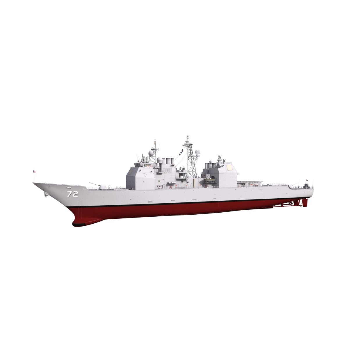 Ticonderoga Class Cruiser Vella Gulf CG 72 3D