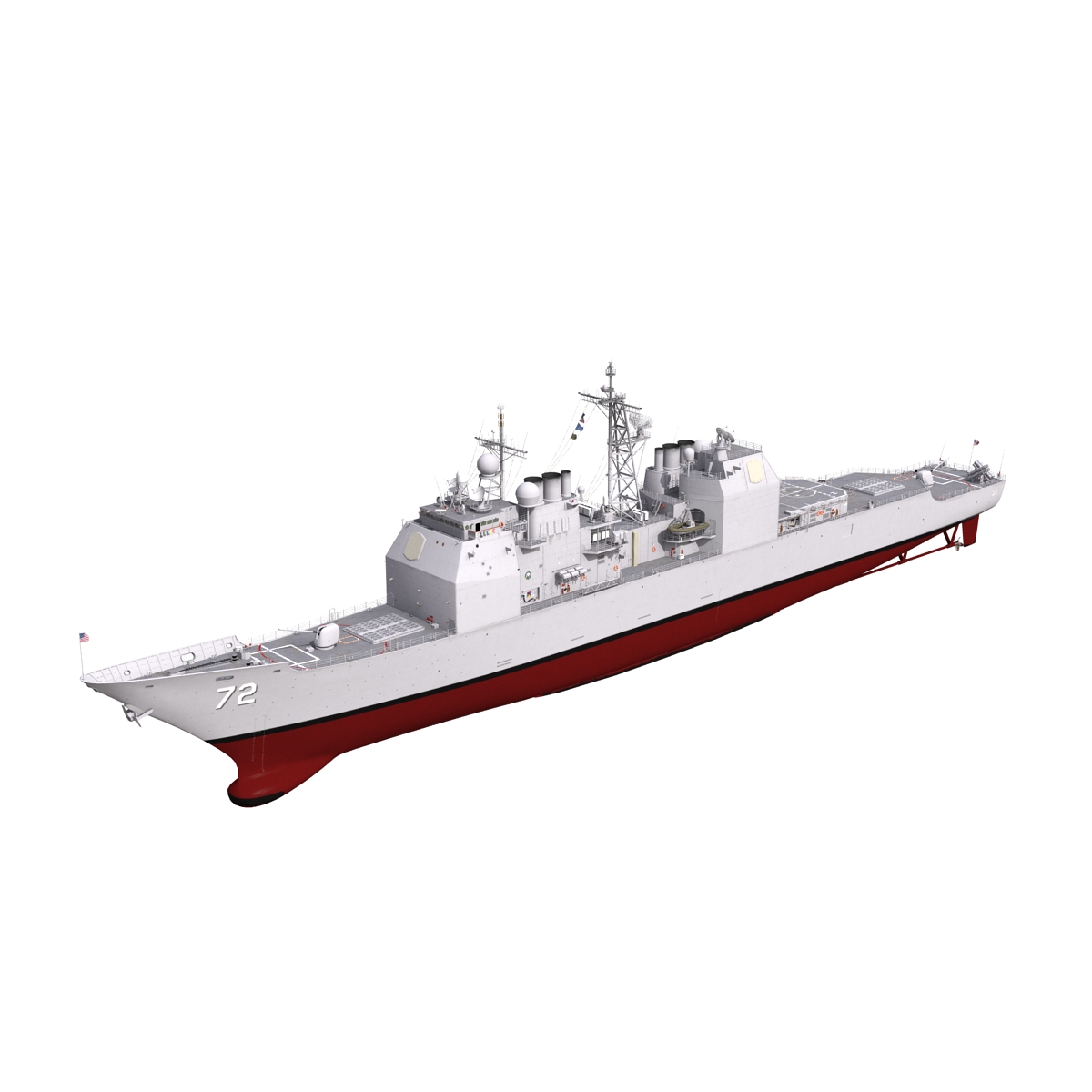 Ticonderoga Class Cruiser Vella Gulf CG 72 3D