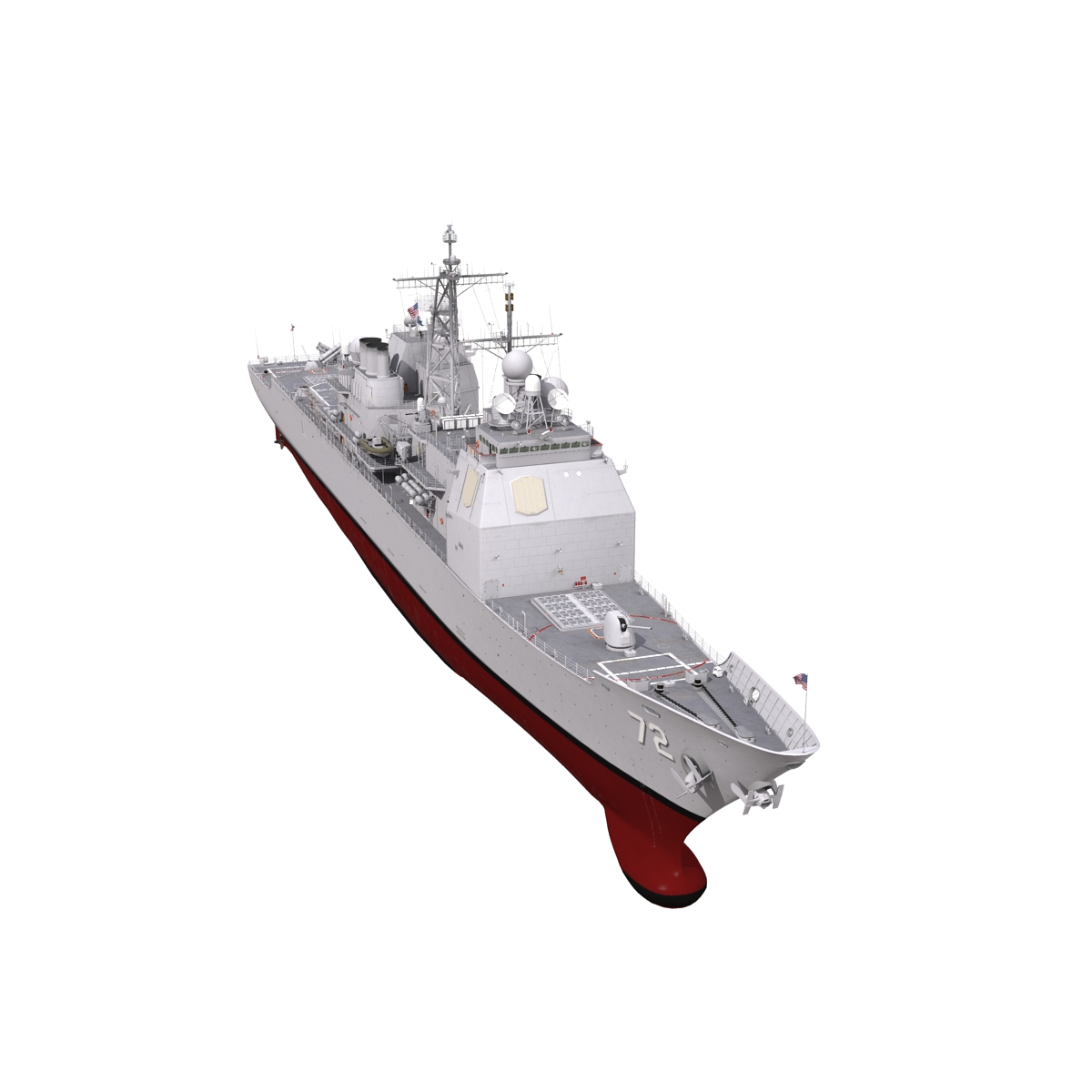 Ticonderoga Class Cruiser Vella Gulf CG 72 3D