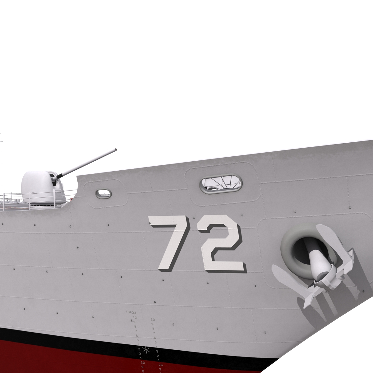 Ticonderoga Class Cruiser Vella Gulf CG 72 3D