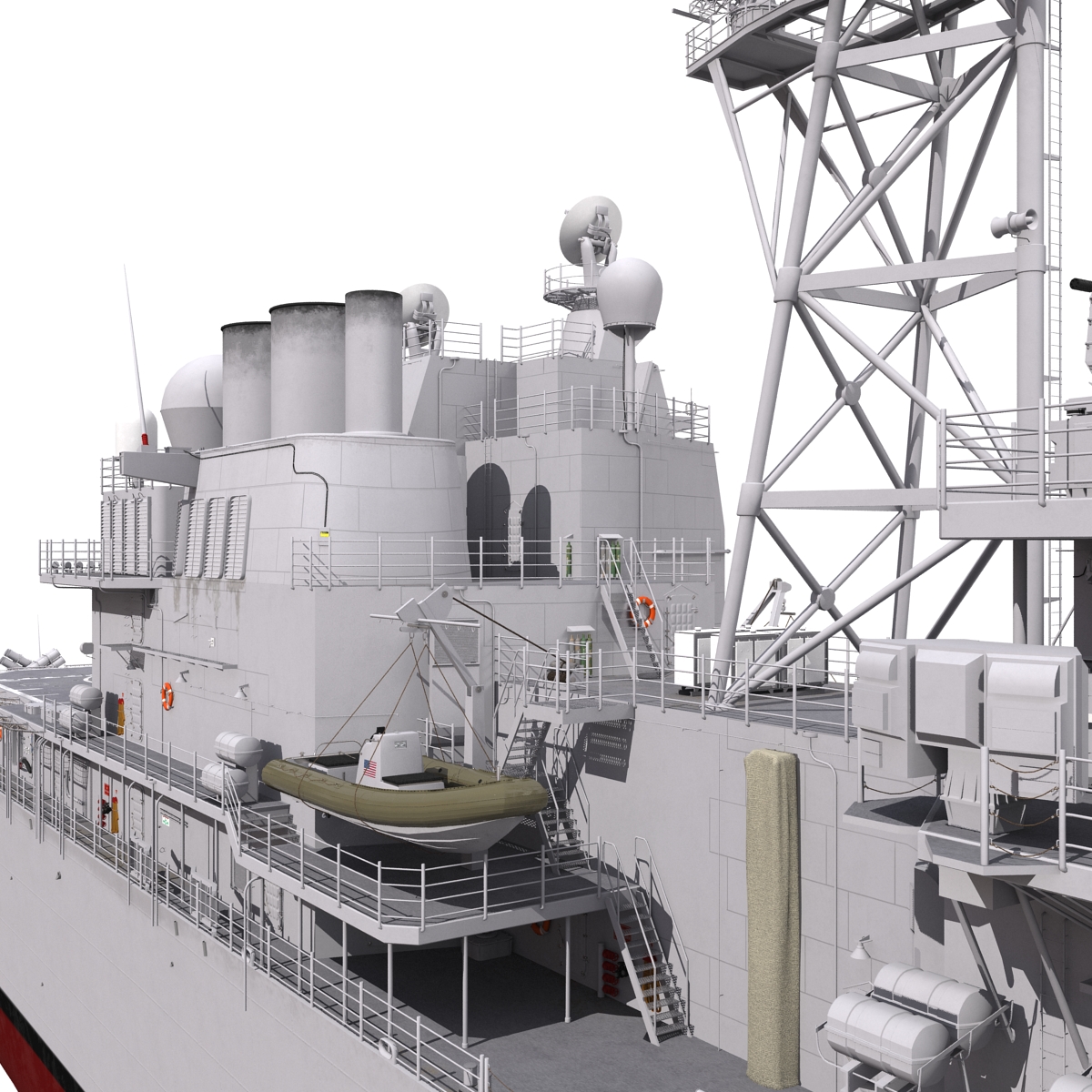 3D Ticonderoga Class Cruiser Vicksburg CG 69