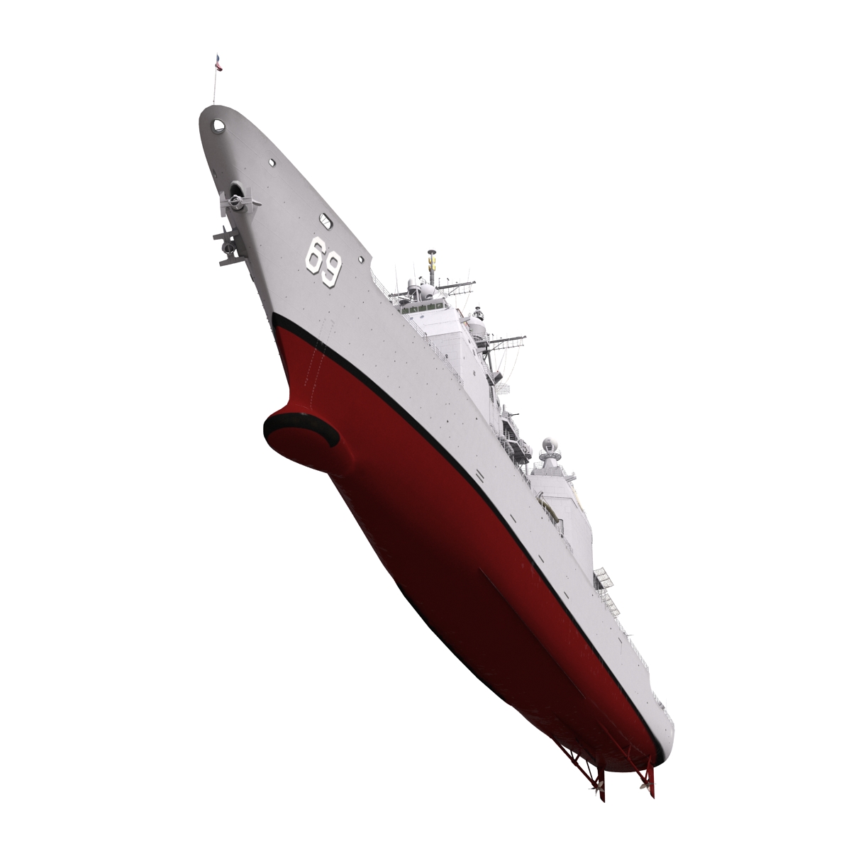 3D Ticonderoga Class Cruiser Vicksburg CG 69