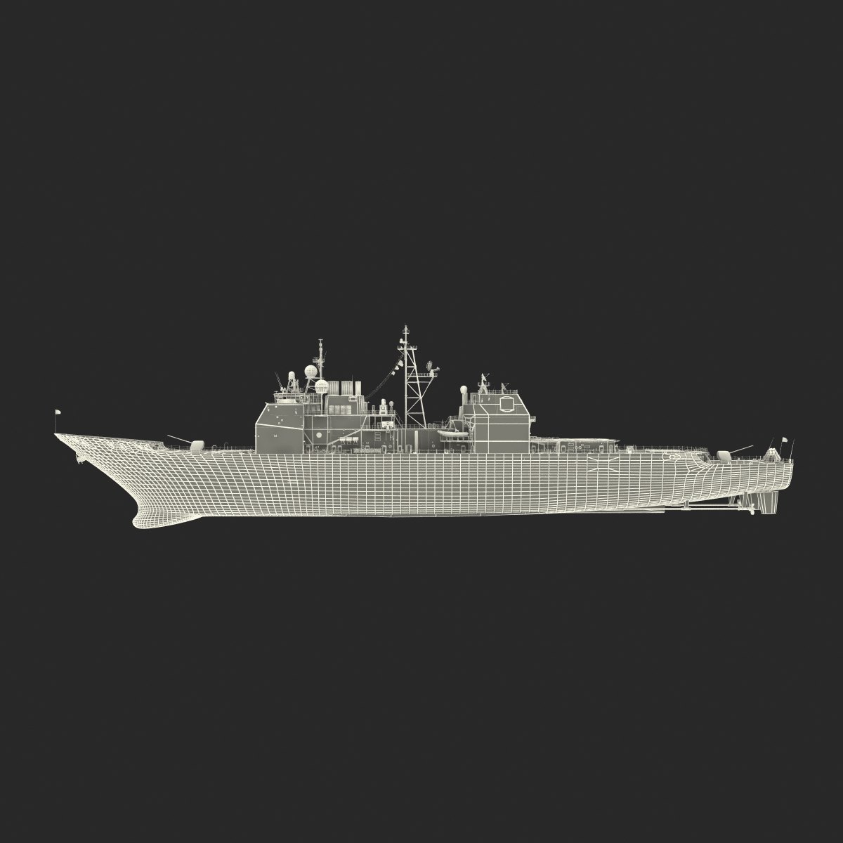 3D Ticonderoga Class Cruiser Vicksburg CG 69