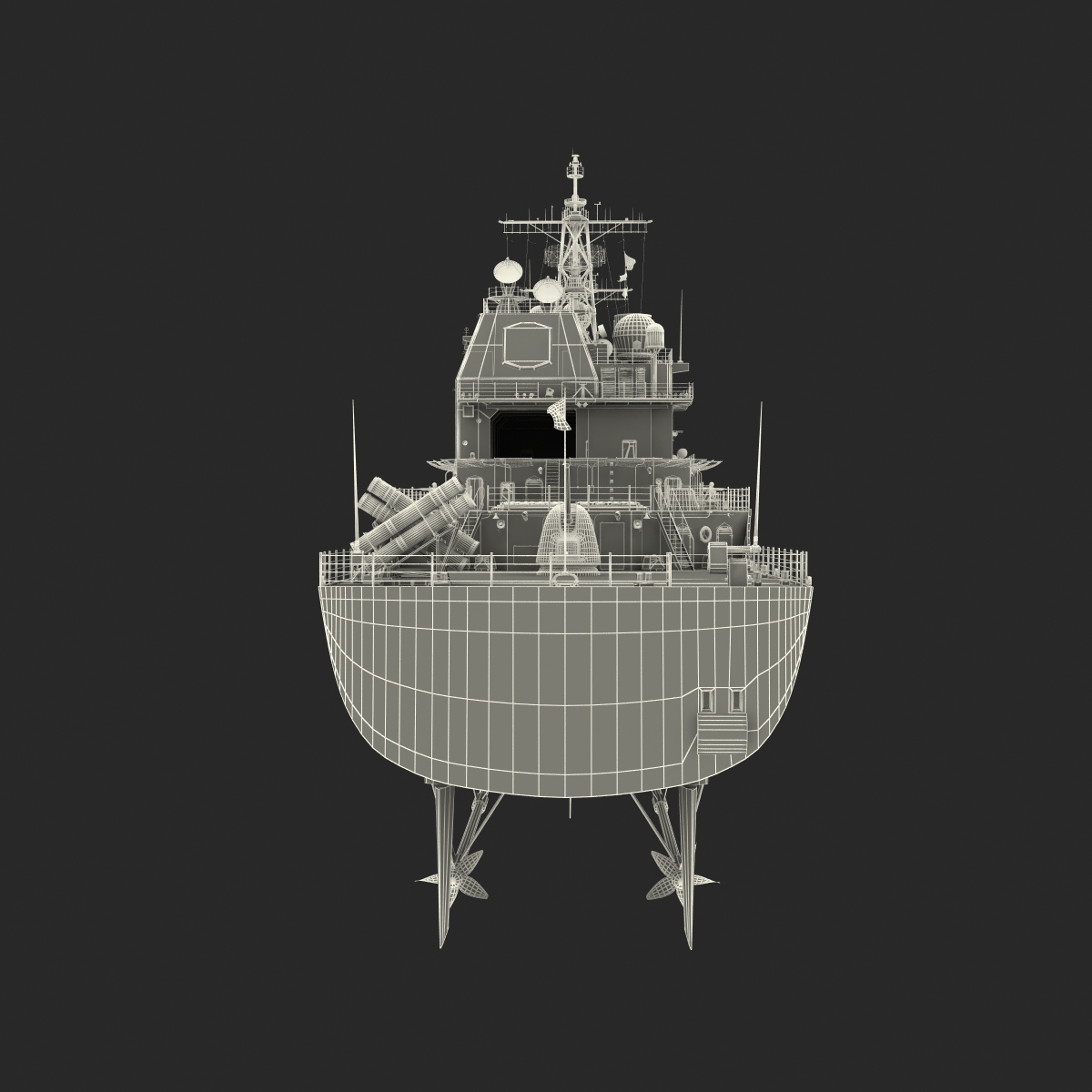 3D Ticonderoga Class Cruiser Vicksburg CG 69