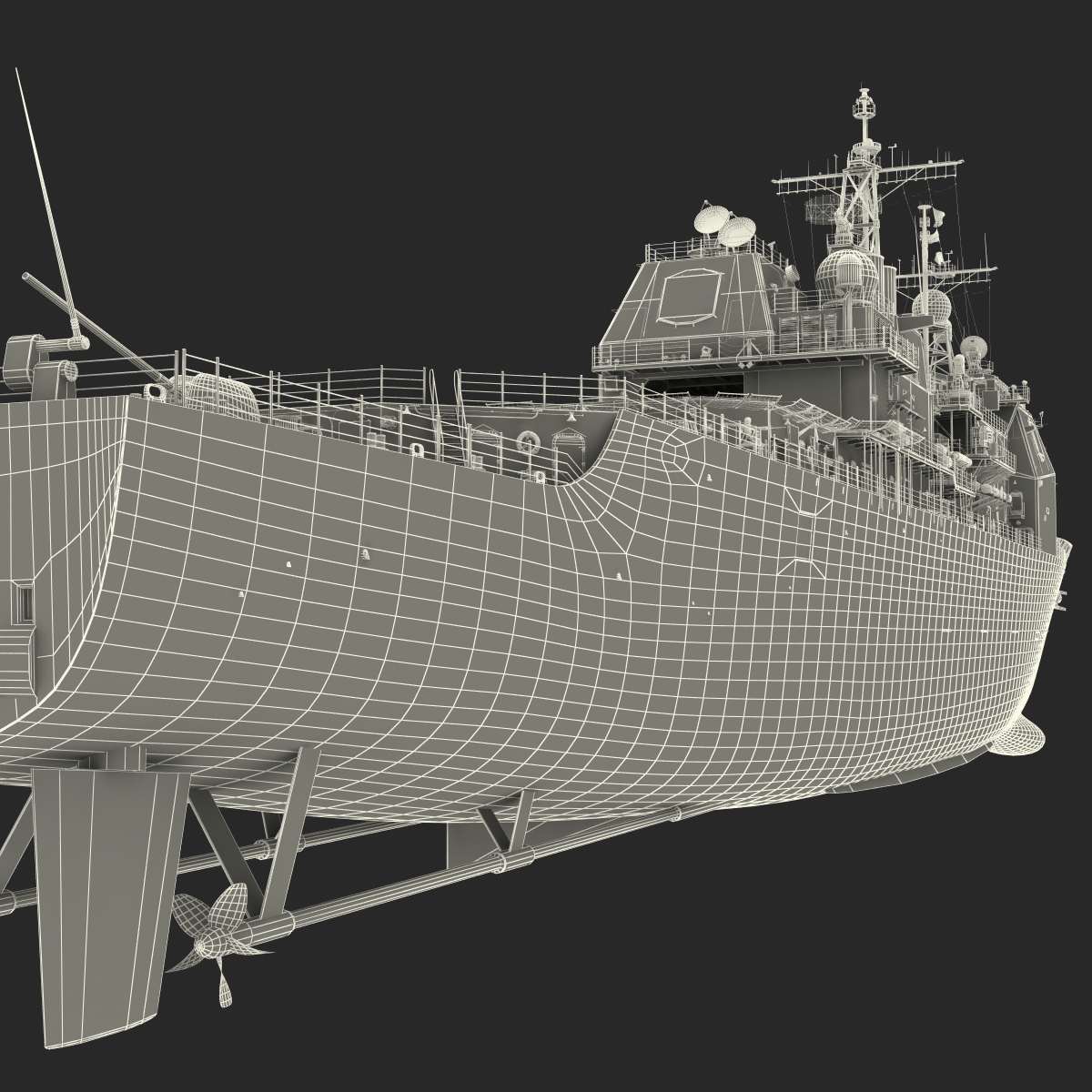 3D Ticonderoga Class Cruiser Vicksburg CG 69