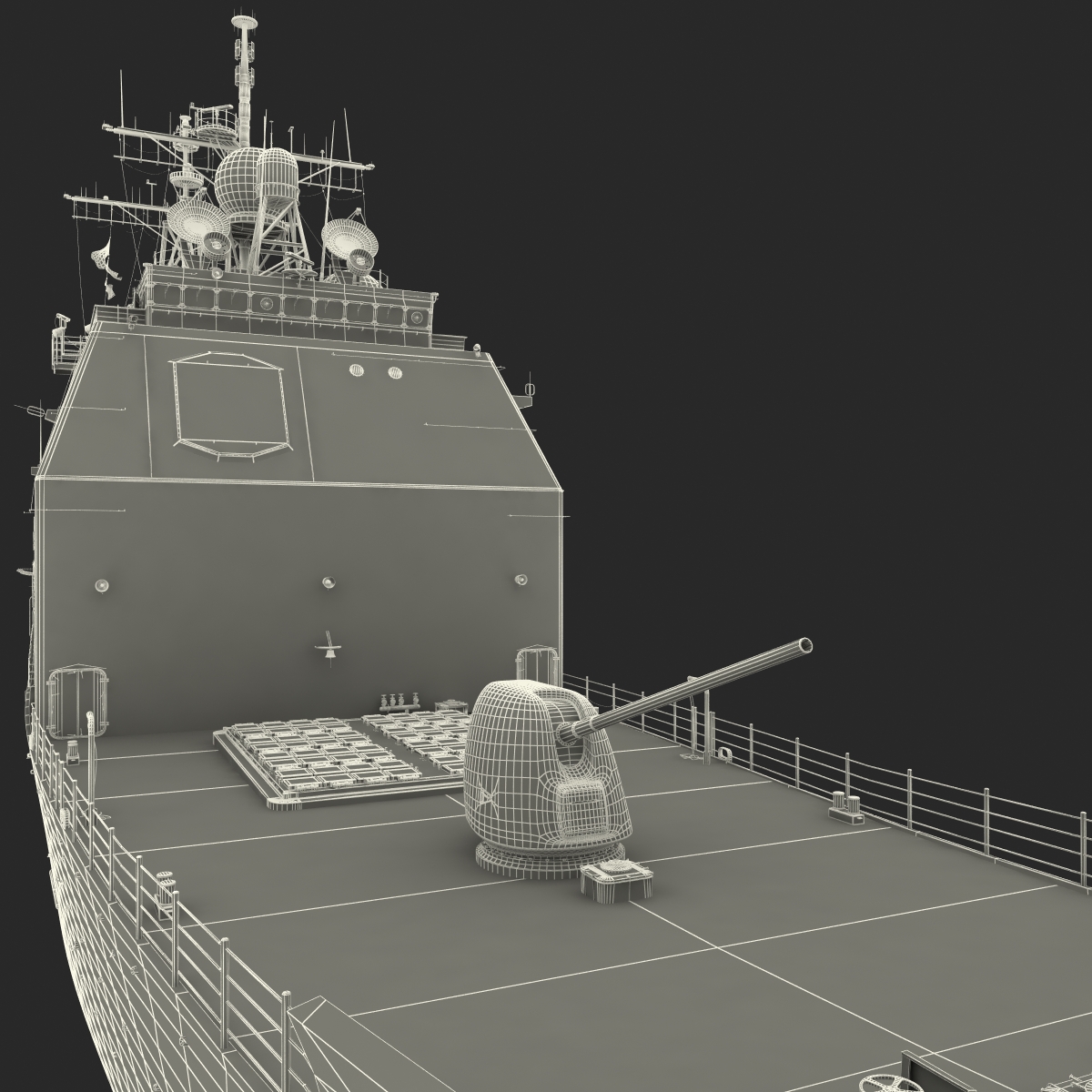 3D Ticonderoga Class Cruiser Vicksburg CG 69