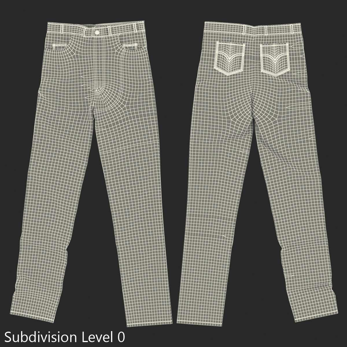 3D Jeans Black