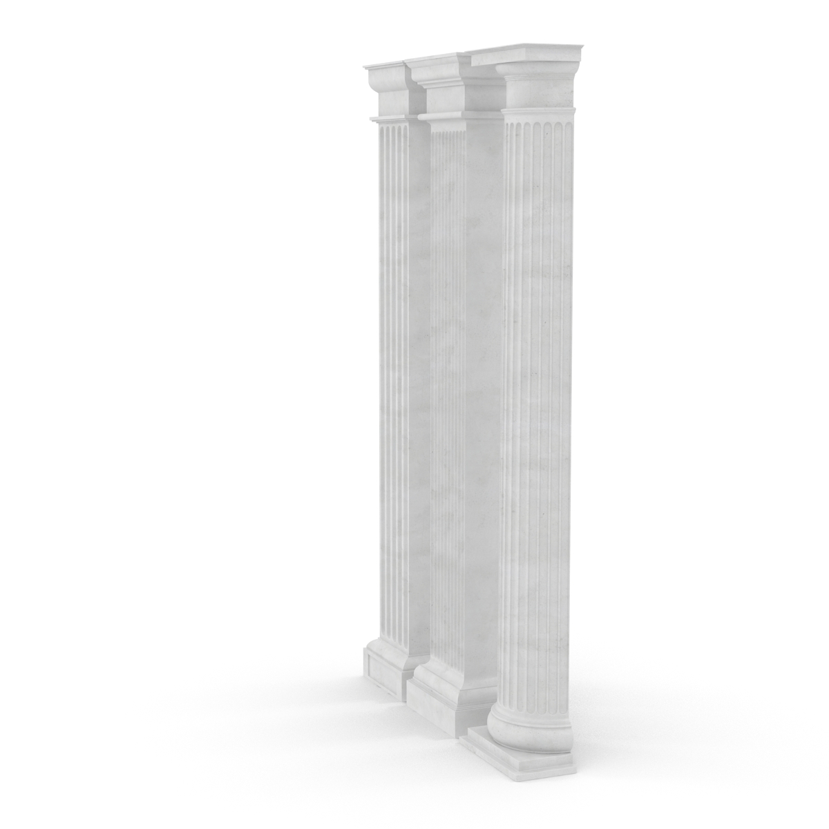 3D Pilasters Doric Greco Roman Set