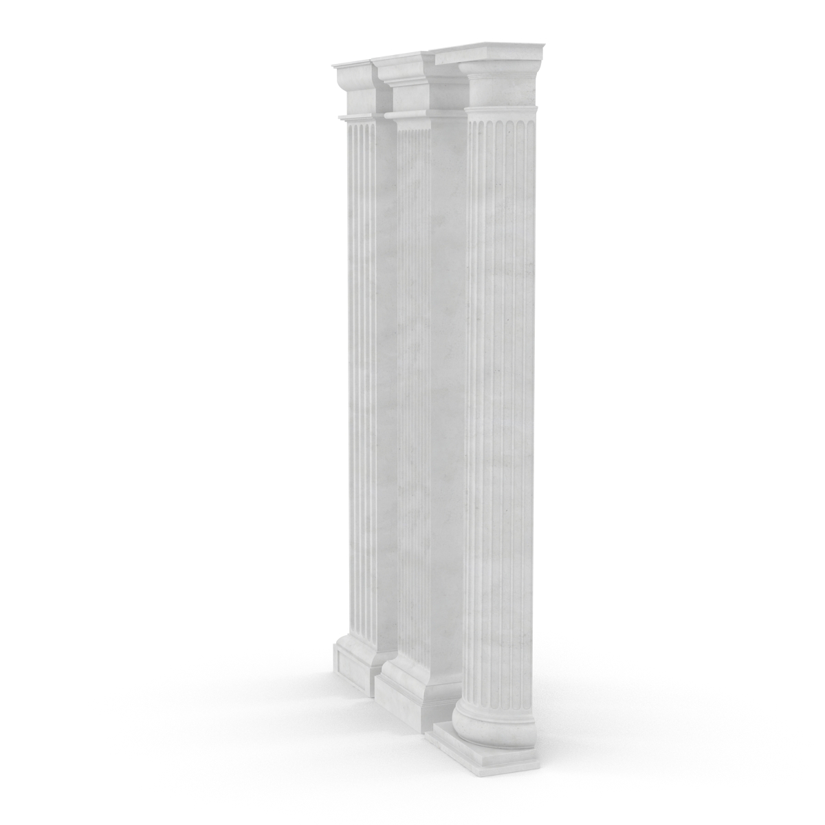 3D Pilasters Doric Greco Roman Set