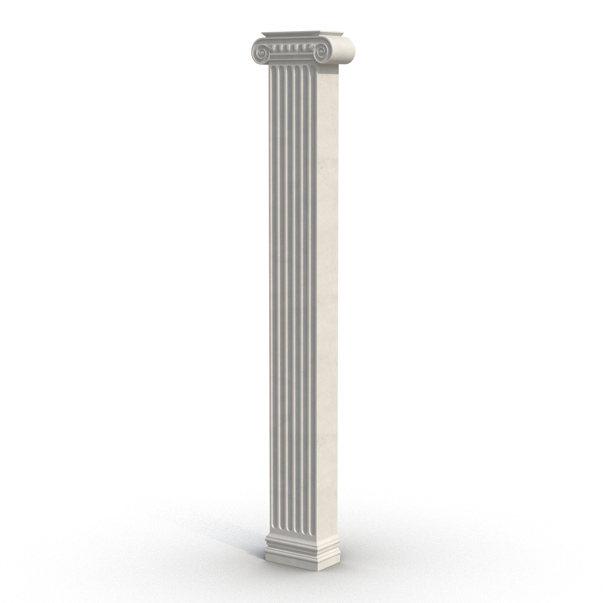 3D Pilaster Ionic Greco Roman 2 model