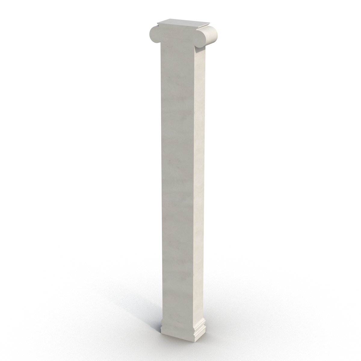 3D Pilaster Ionic Greco Roman 2 model