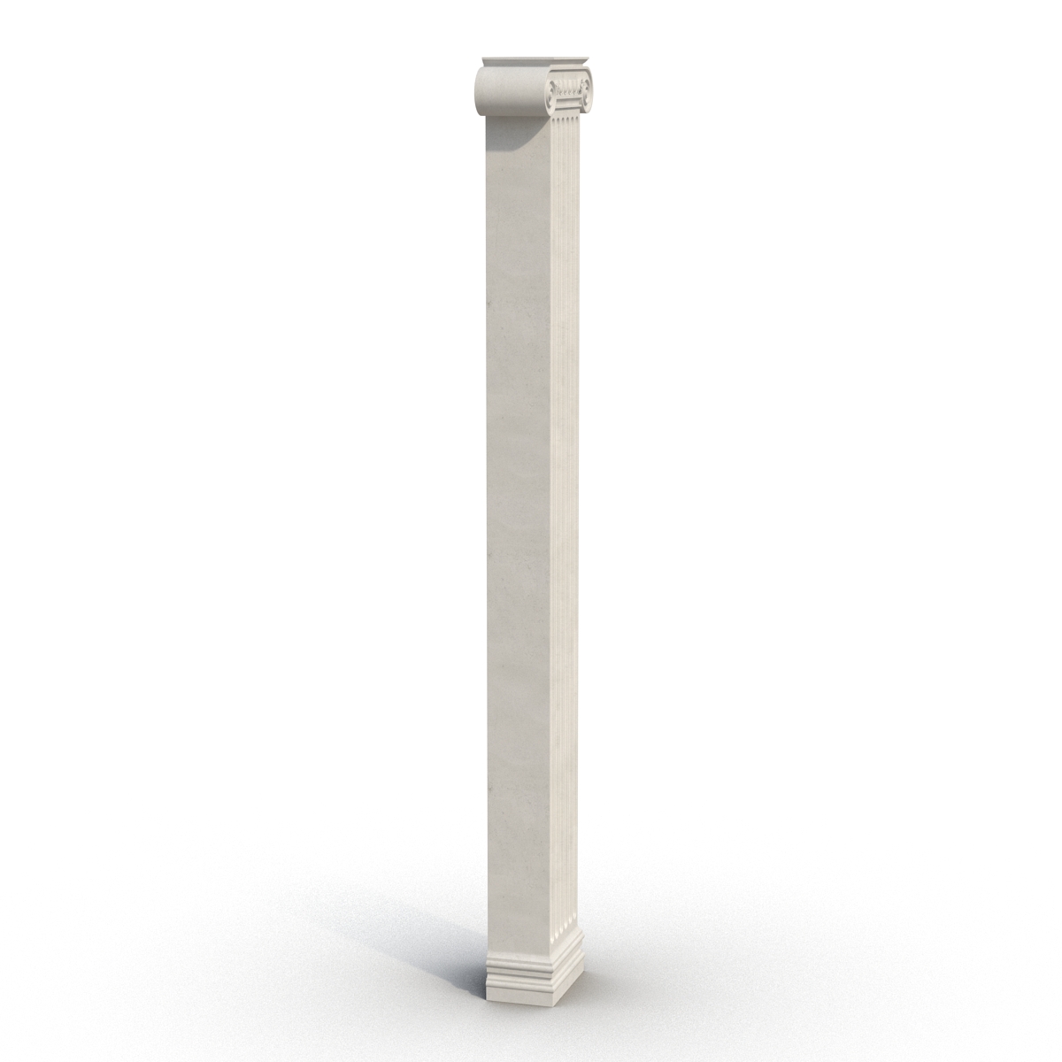 3D Pilaster Ionic Greco Roman 2 model