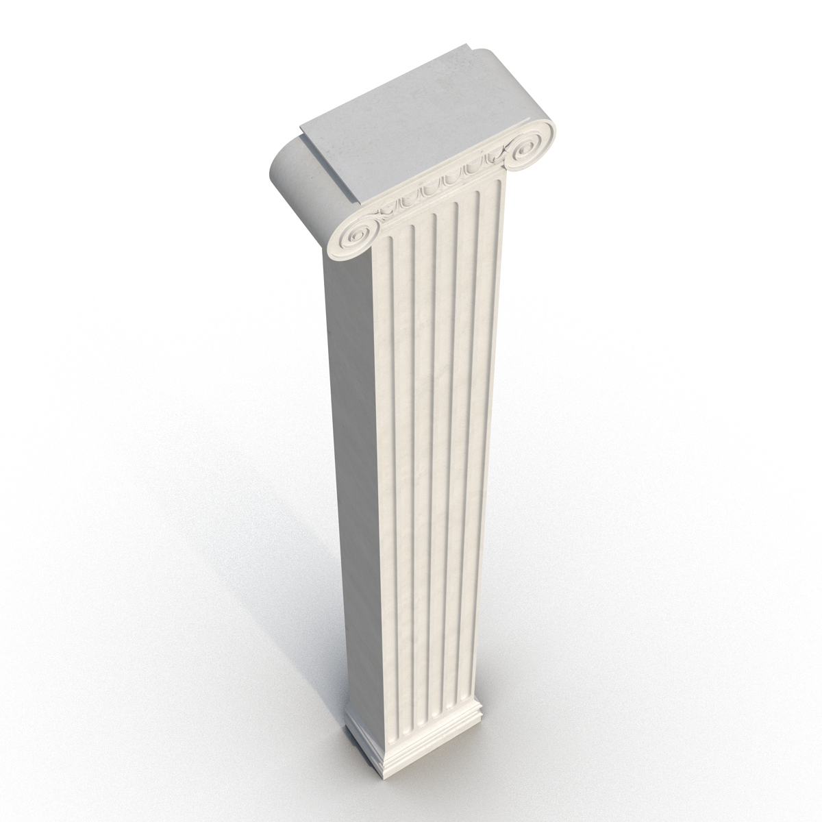 3D Pilaster Ionic Greco Roman 2 model