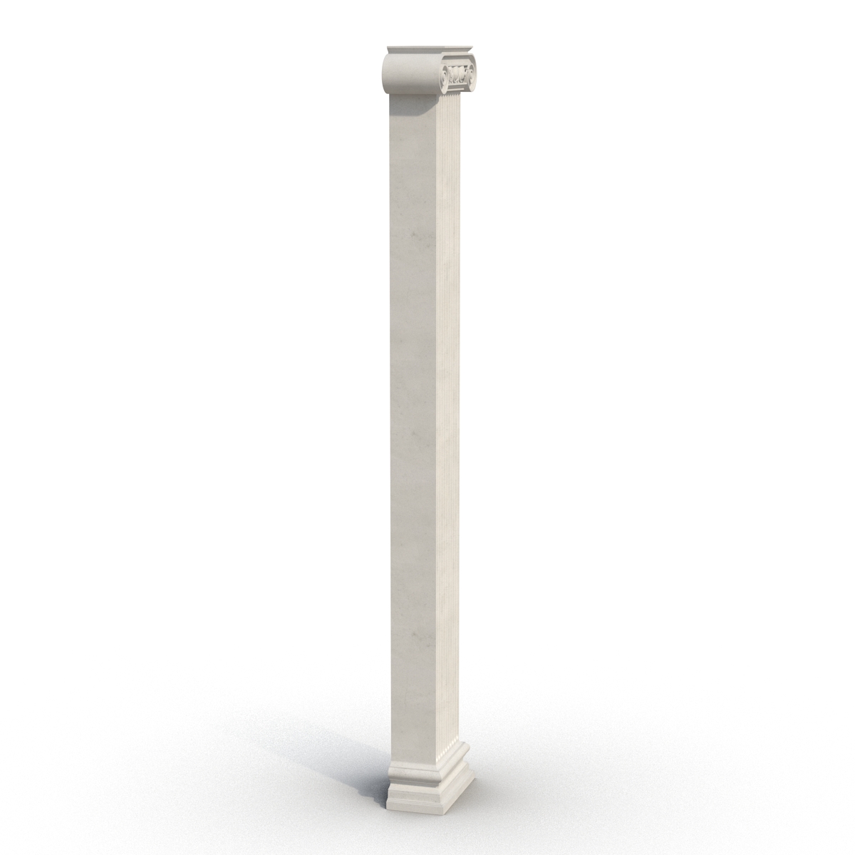 3D Pilaster Ionic Greco Roman 3 model