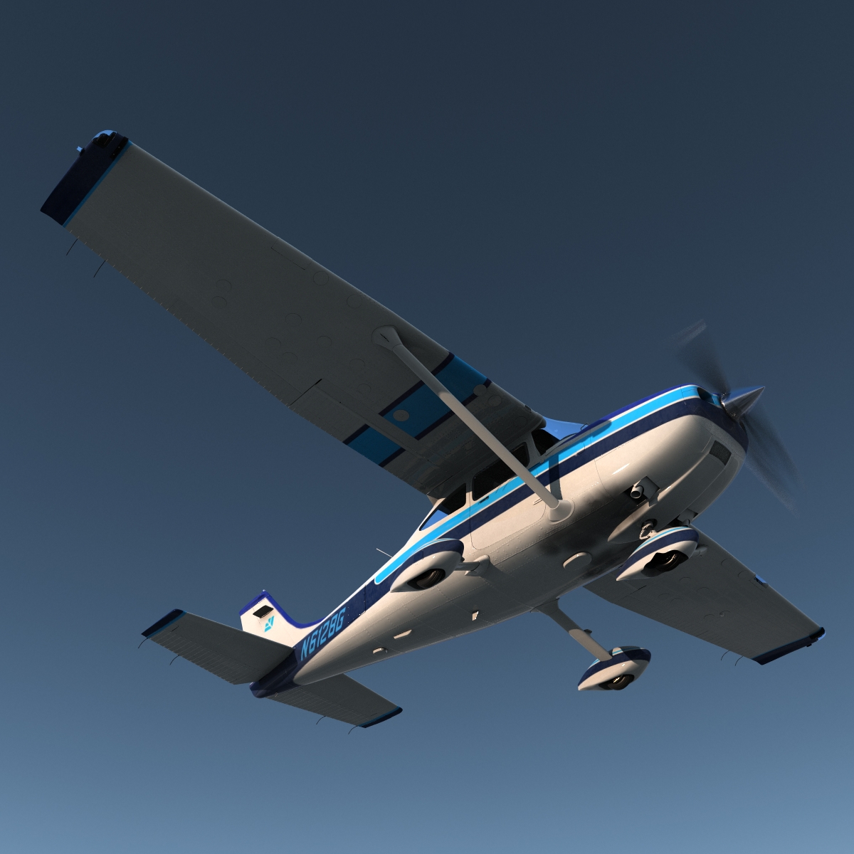 3D Cessna 182 Skylane model