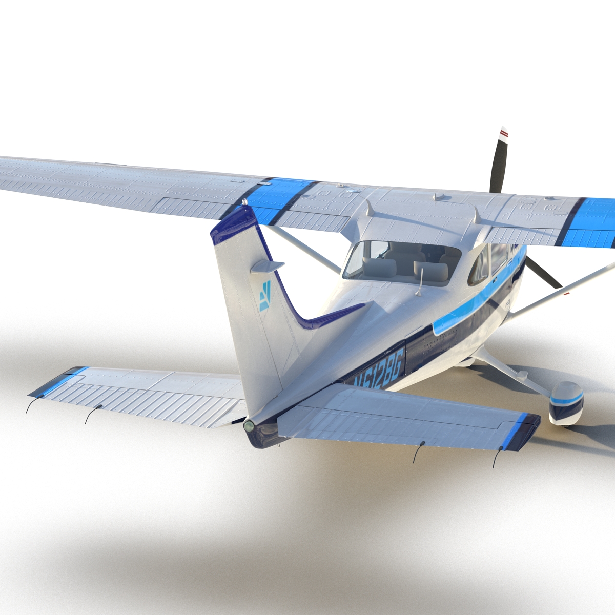 3D Cessna 182 Skylane model