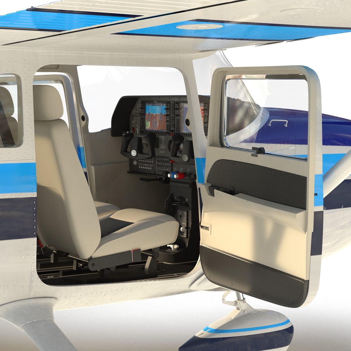 3D Cessna 182 Skylane model