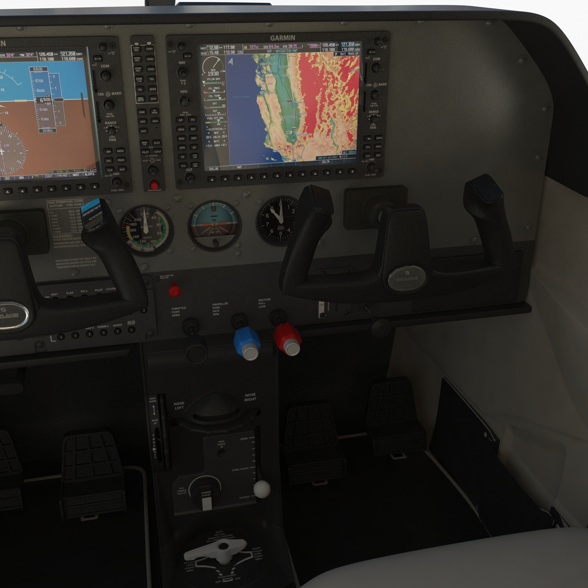 3D Cessna 182 Skylane model