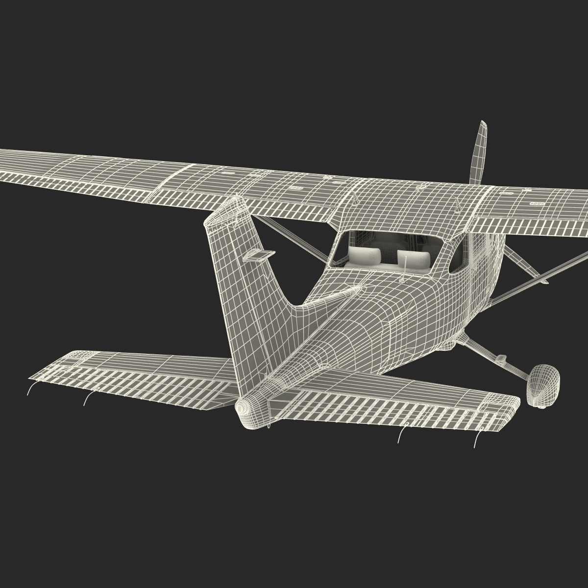 3D Cessna 182 Skylane model