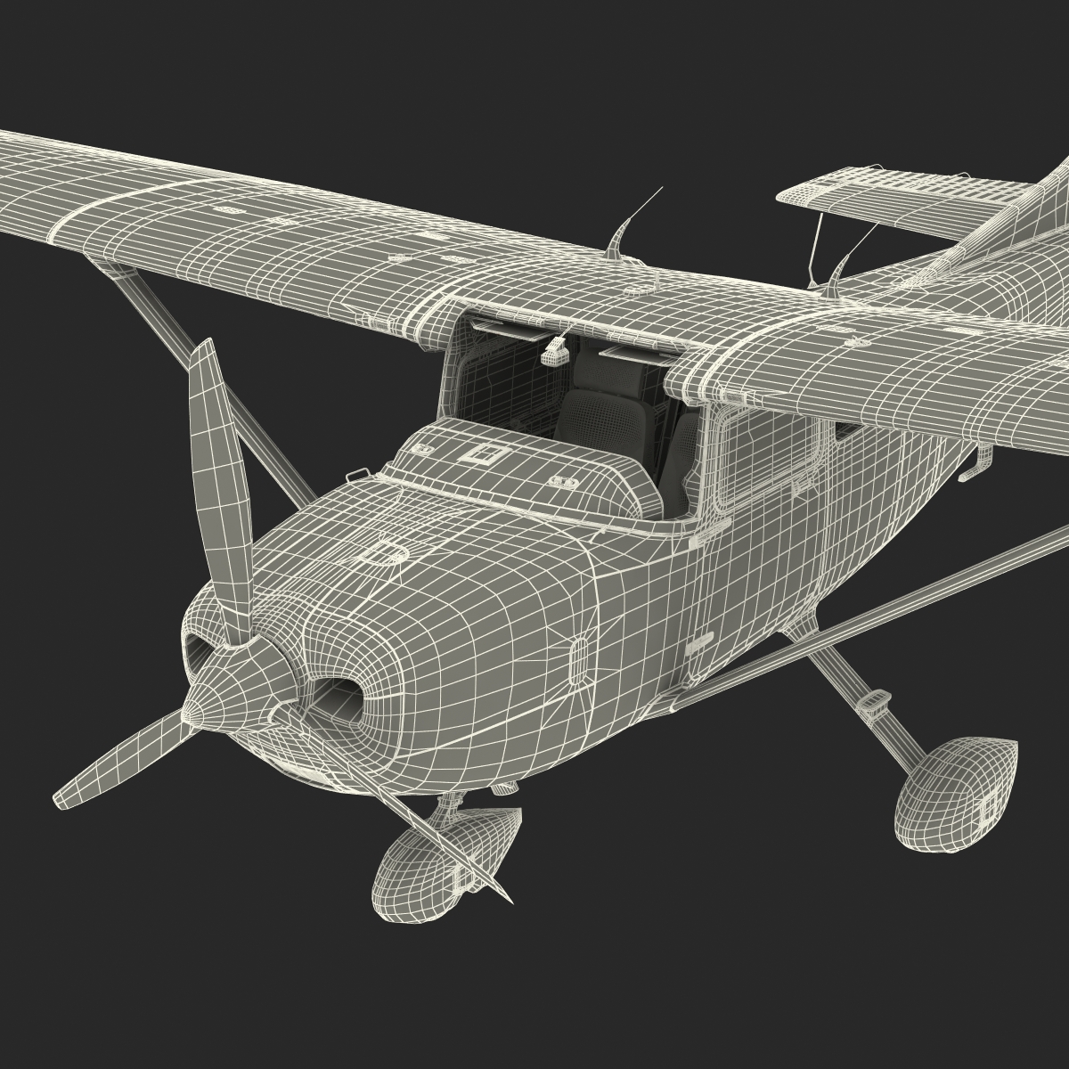 3D Cessna 182 Skylane model