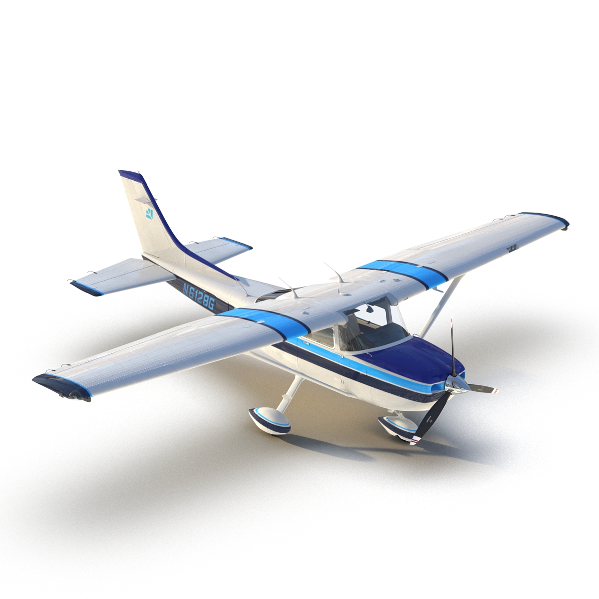 3D model Cessna 182 Skylane Rigged