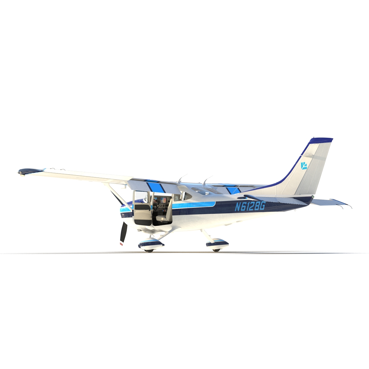 3D model Cessna 182 Skylane Rigged