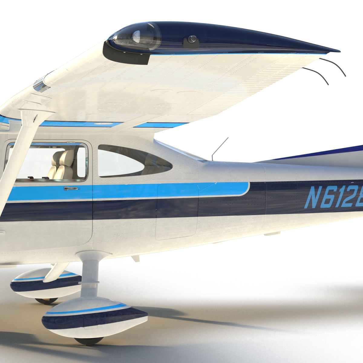 3D model Cessna 182 Skylane Rigged