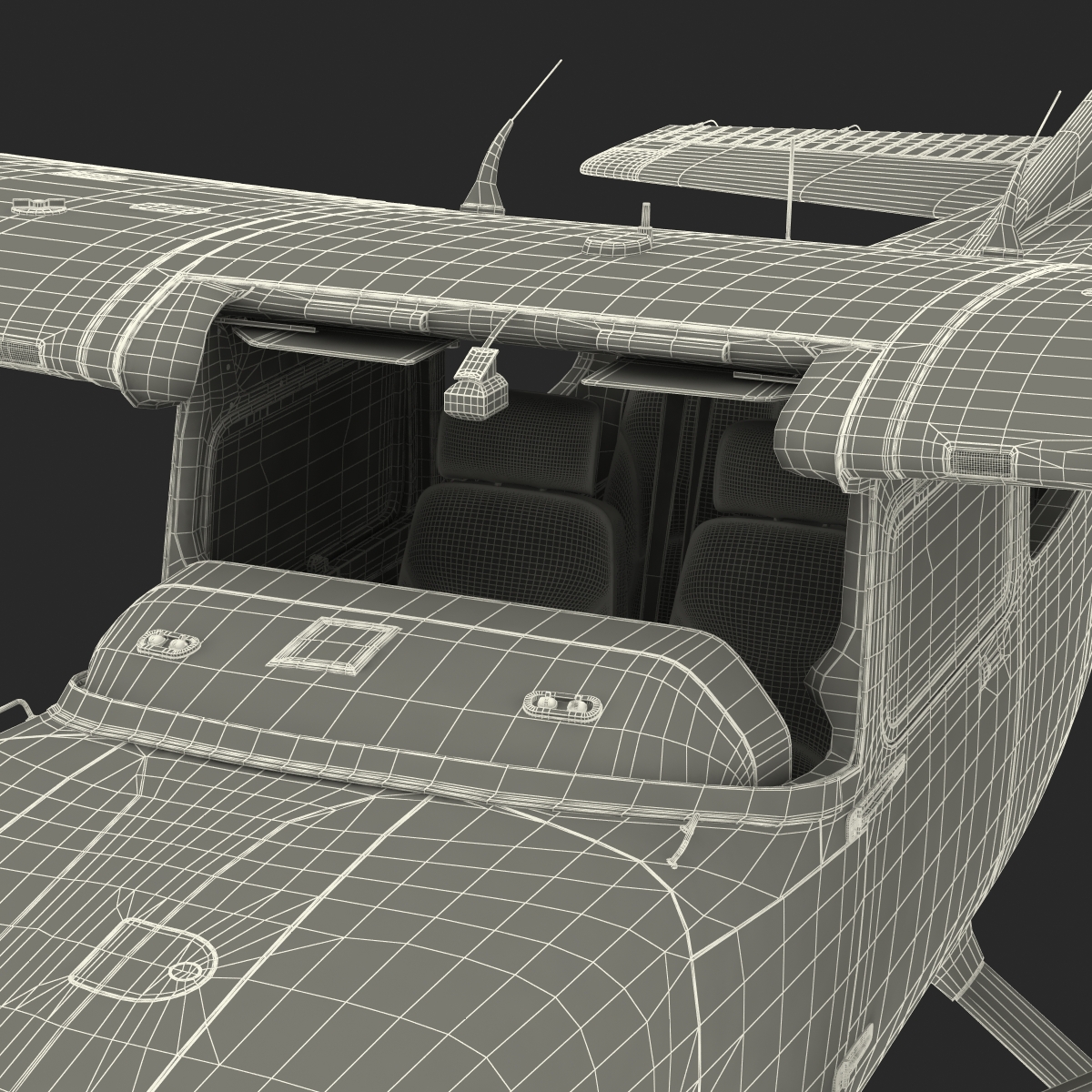 3D model Cessna 182 Skylane Rigged