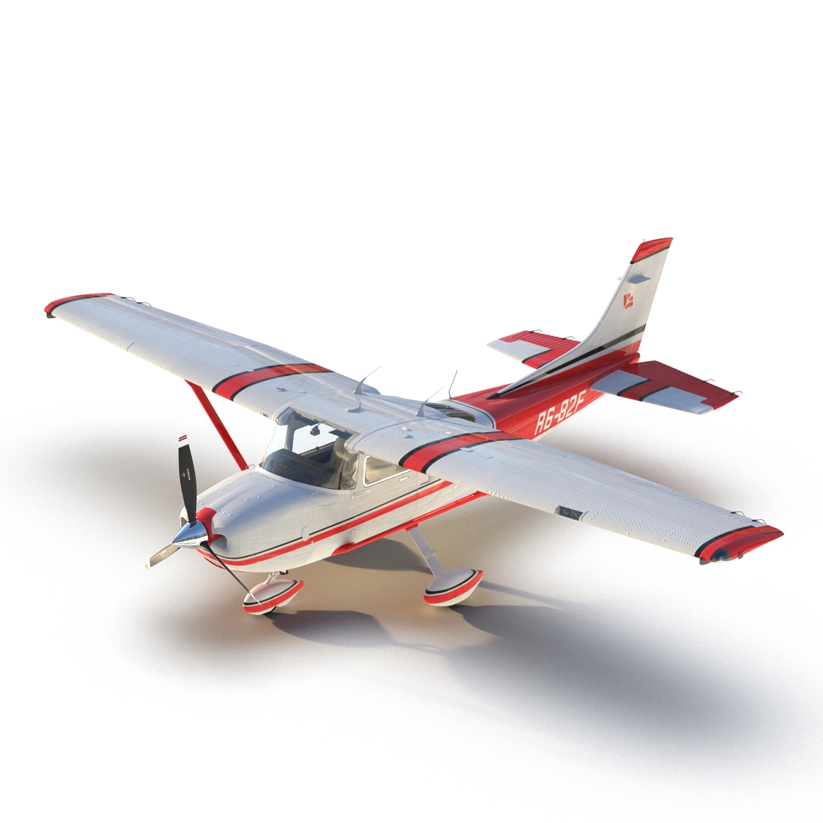 Cessna 182 Skylane Red 3D