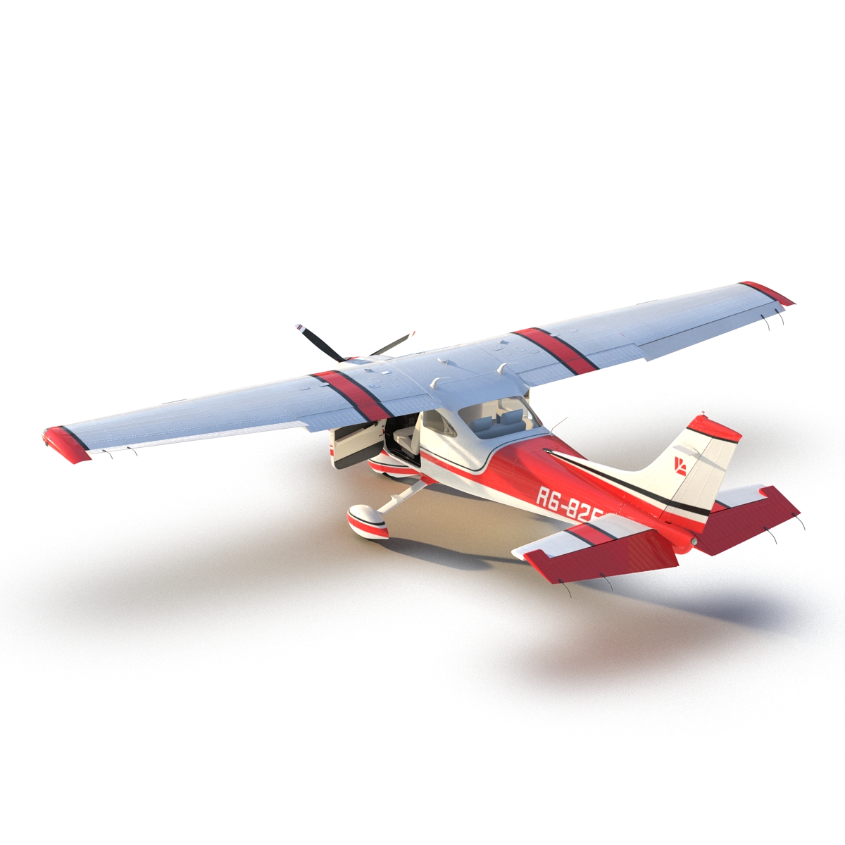 Cessna 182 Skylane Red 3D