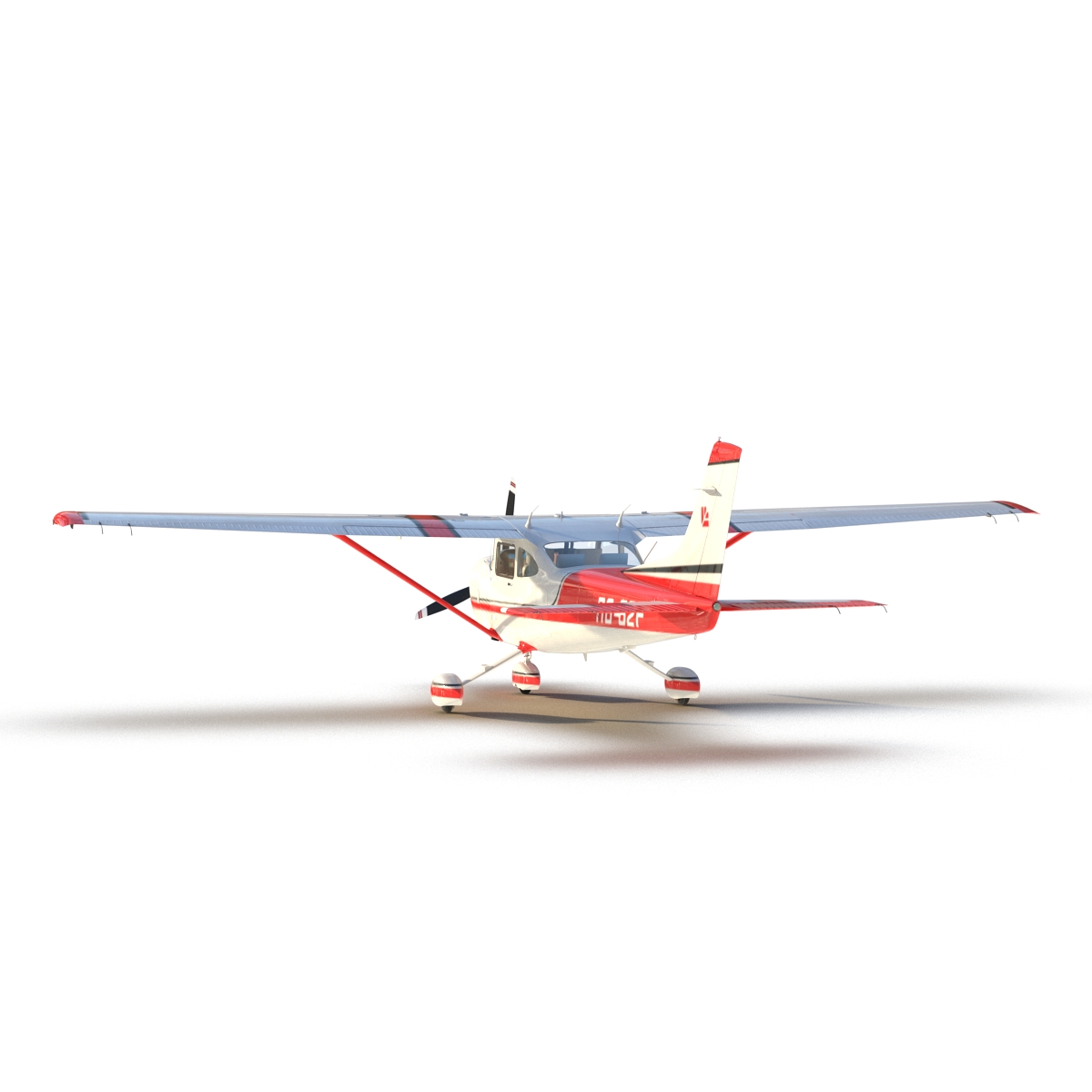 Cessna 182 Skylane Red 3D