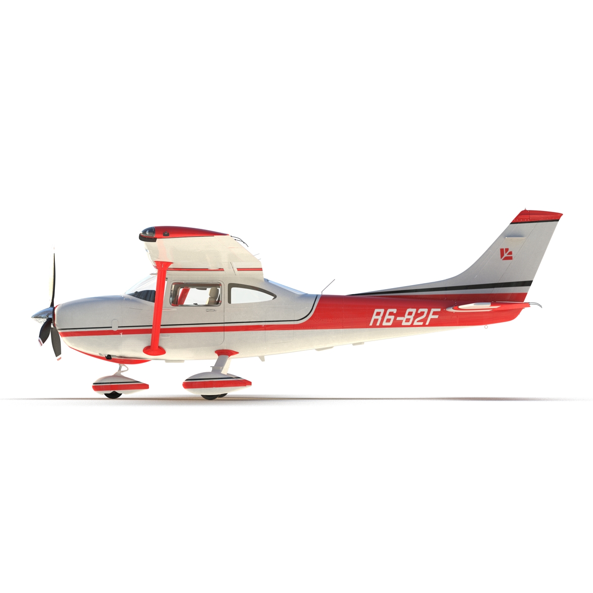 Cessna 182 Skylane Red 3D