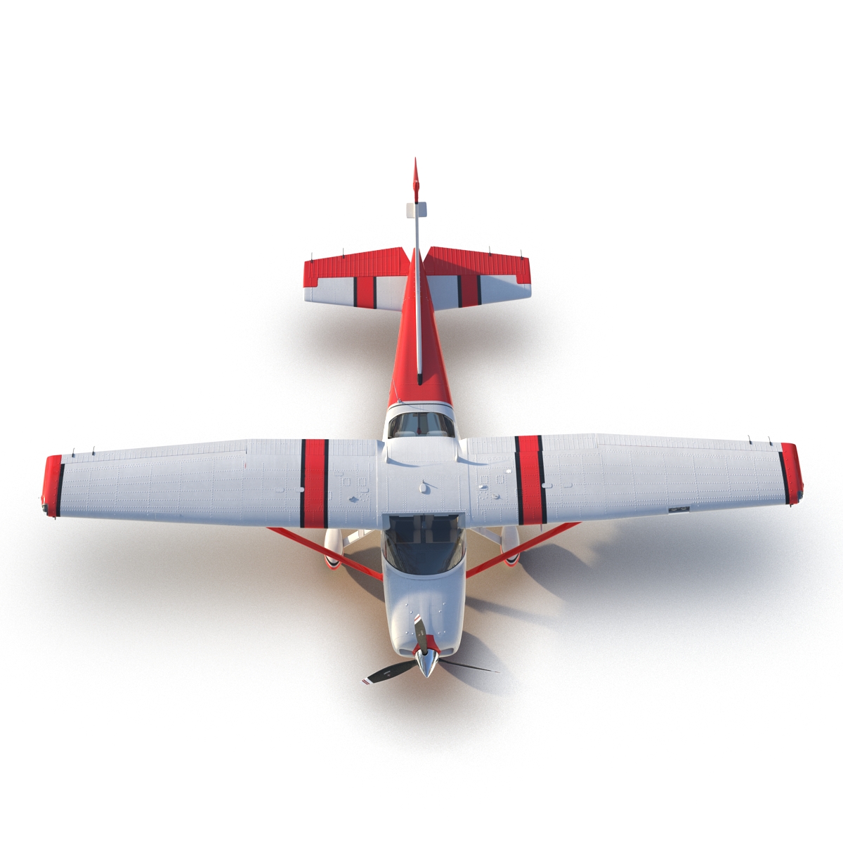 Cessna 182 Skylane Red 3D