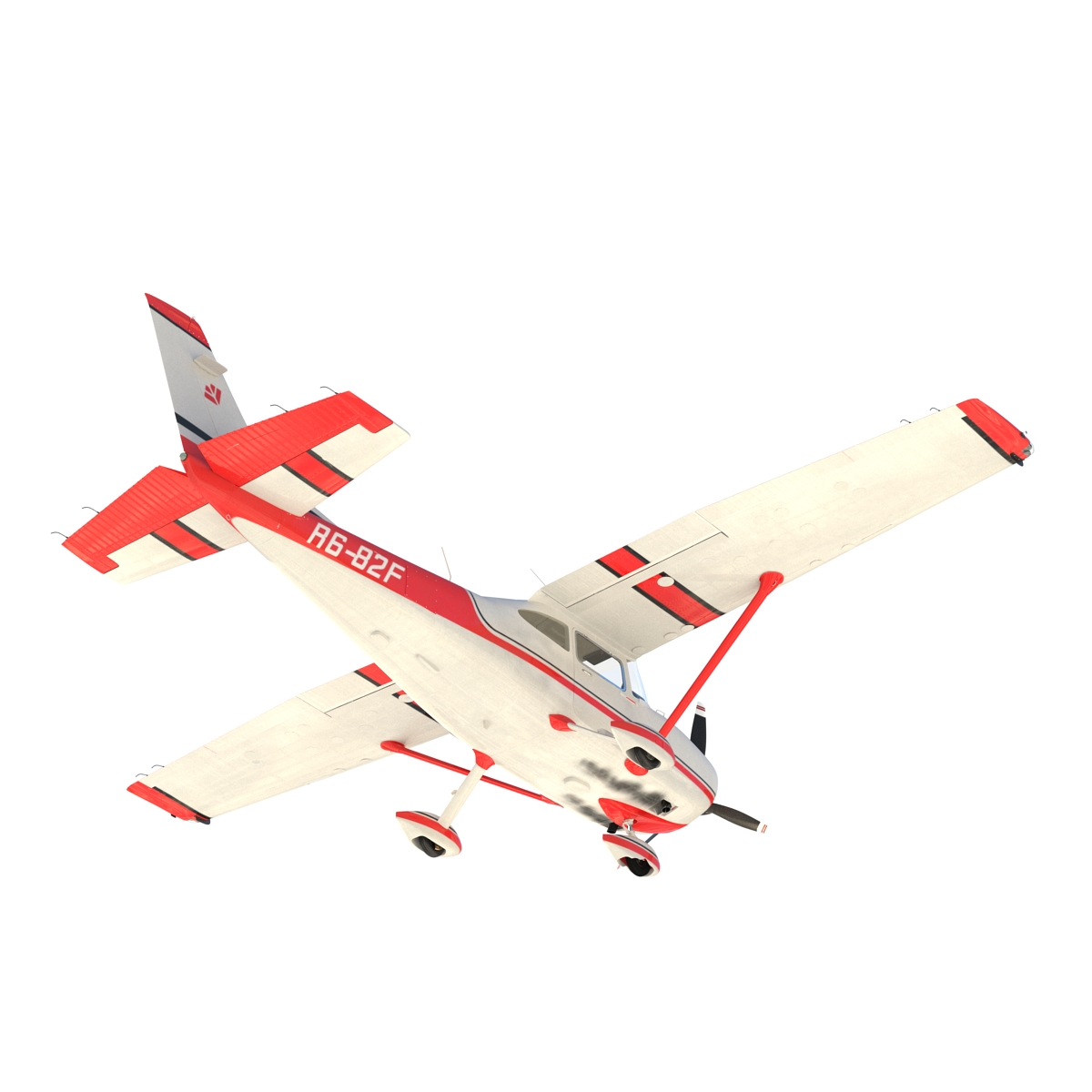 Cessna 182 Skylane Red 3D