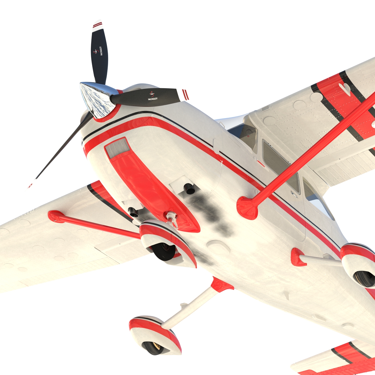 Cessna 182 Skylane Red 3D