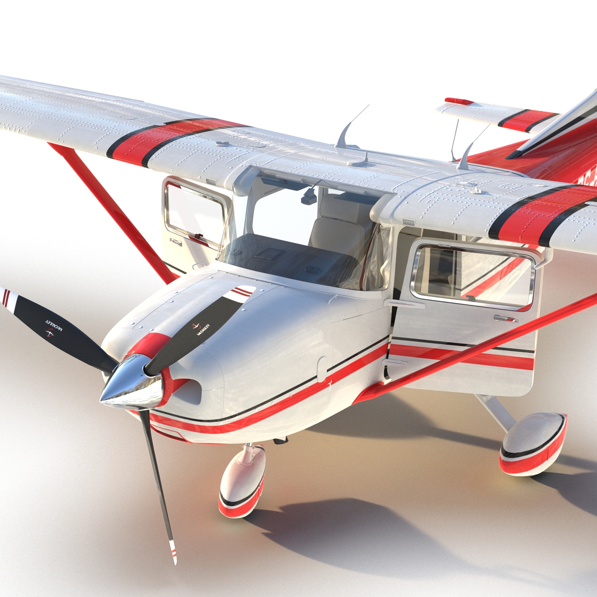 Cessna 182 Skylane Red 3D