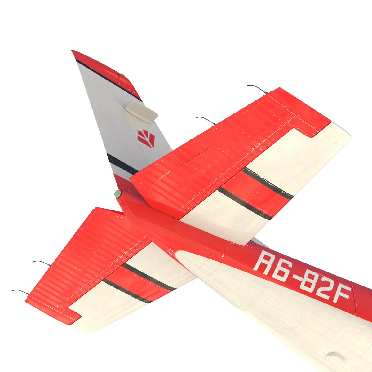 Cessna 182 Skylane Red 3D