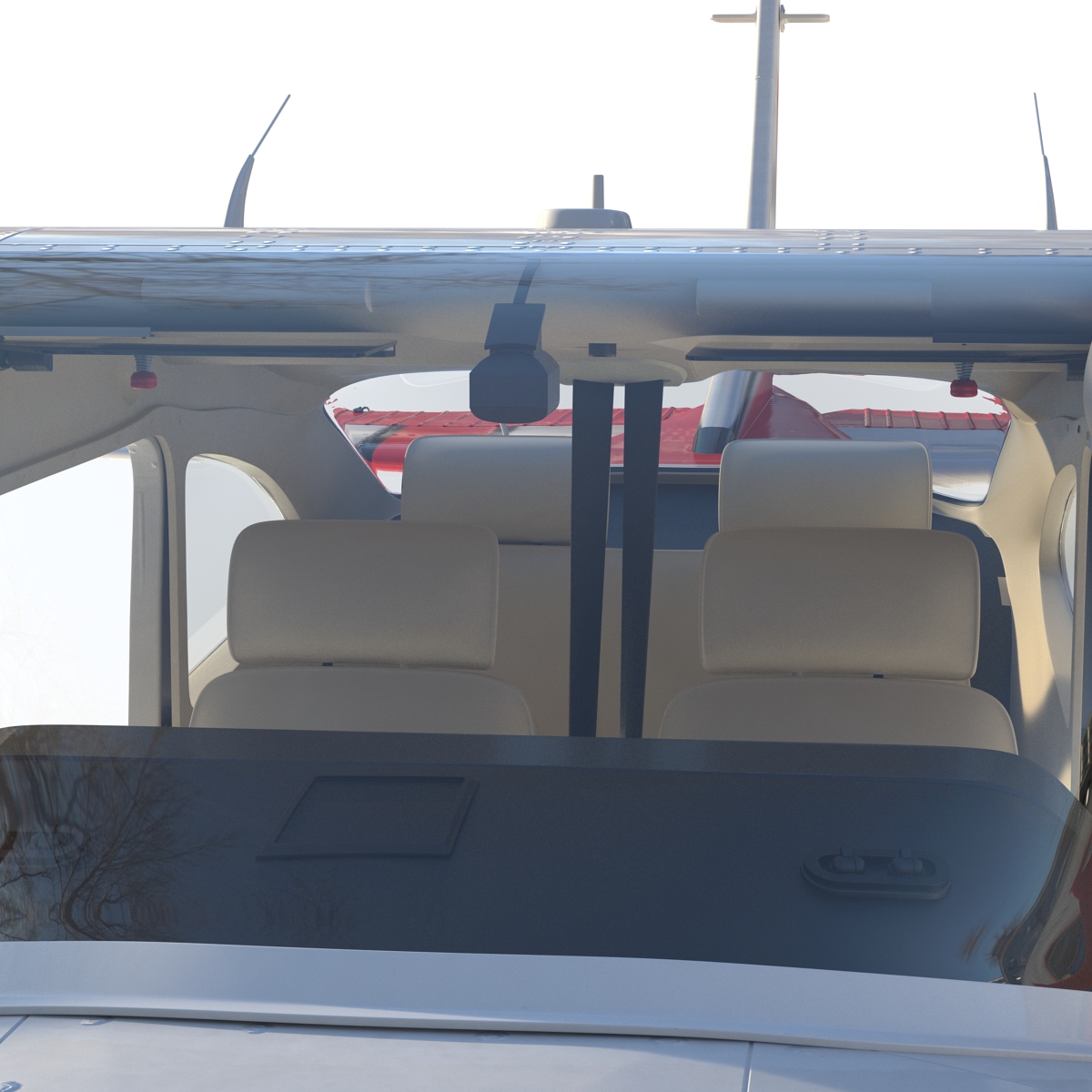 Cessna 182 Skylane Red 3D