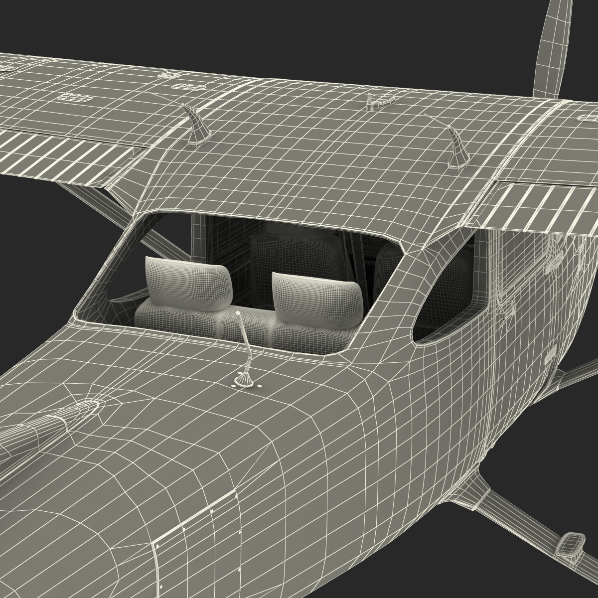 Cessna 182 Skylane Red 3D