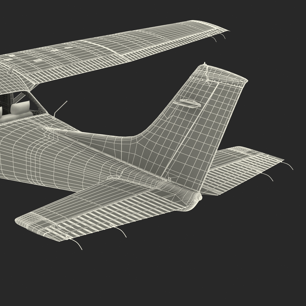 Cessna 182 Skylane Red 3D